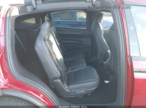 7SAXCAE5XRF442687 2024 TESLA MODEL X Red VIN կոդի պիտակի տեսք
