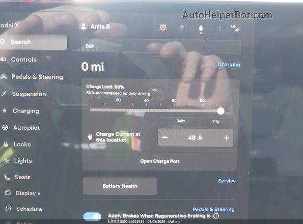 7SAXCAE5XRF442687 2024 TESLA MODEL X Red 
