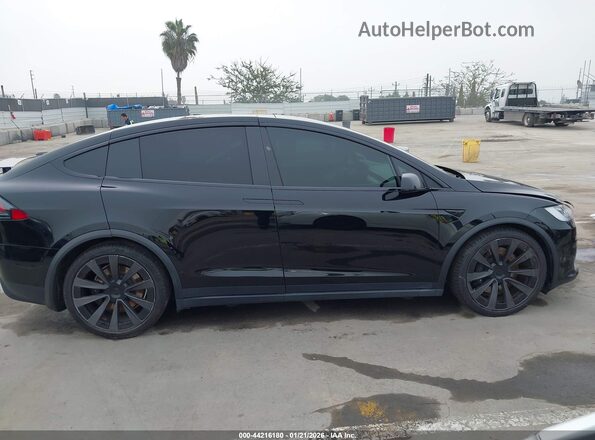 7SAXCBE54NF328636 2022 TESLA MODEL X Black Widok wnętrza z tyłu