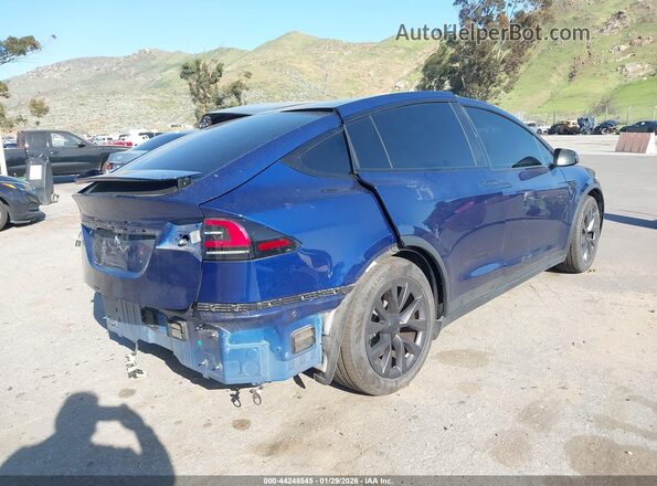 7SAXCBE57RF444161 2024 TESLA MODEL X Blue Հետևի աջ