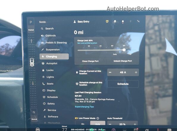 7SAXCBE57RF444161 2024 TESLA MODEL X Blue 