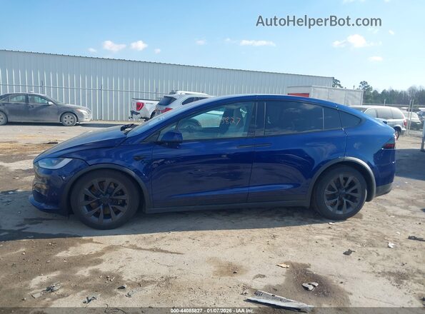7SAXCBE57RF458853 2024 TESLA MODEL X Синий Панорамный вид салона 360°