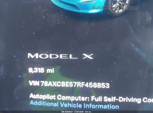 7SAXCBE57RF458853 2024 TESLA MODEL X Синий 