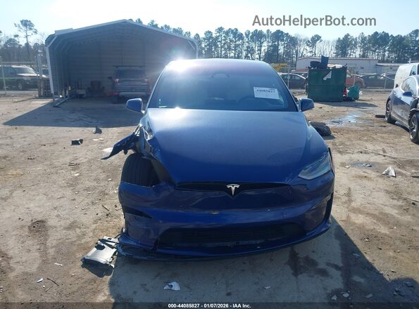 7SAXCBE57RF458853 2024 TESLA MODEL X Синий Вид щитка приборов