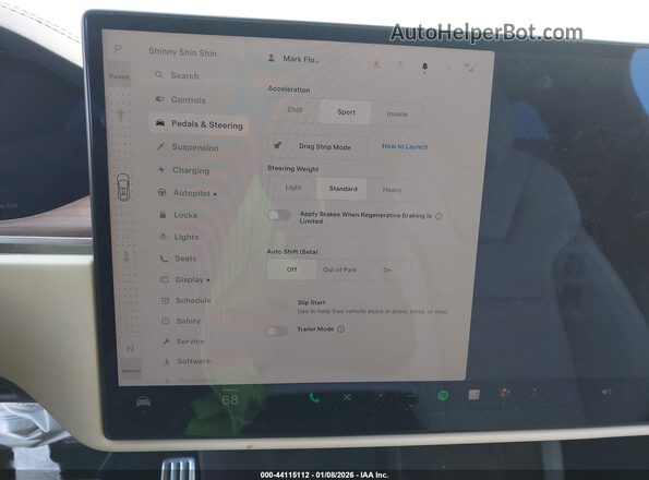 7SAXCBE59PF427200 2023 TESLA MODEL X Белый 