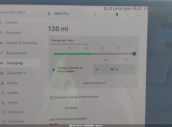 7SAXCBE59PF427200 2023 TESLA MODEL X Белый 