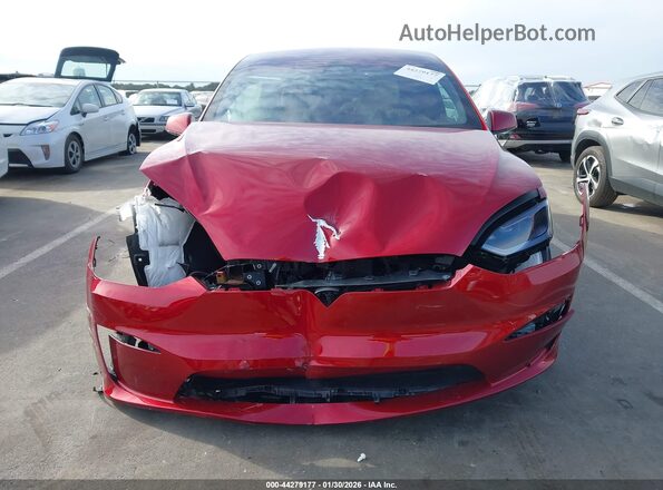 7SAXCBE59TF474298 2026 TESLA MODEL X Burgundy Dashboard view