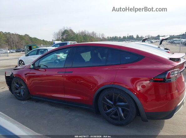 7SAXCBE59TF474298 2026 TESLA MODEL X Burgundy Rear interior view