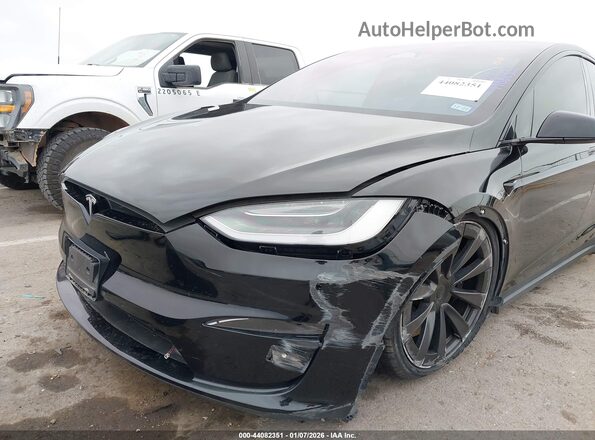 7SAXCBE5XPF375897 2023 TESLA MODEL X Черный Вид спереди