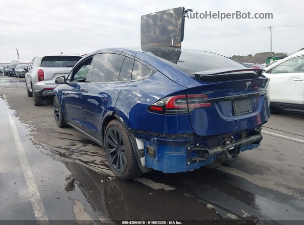 7SAXCDE53PF371394 2023 TESLA MODEL X Синий Задняя левая четверть