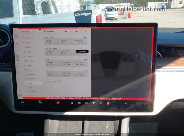 7SAXCDE58PF368989 2023 TESLA MODEL X White 