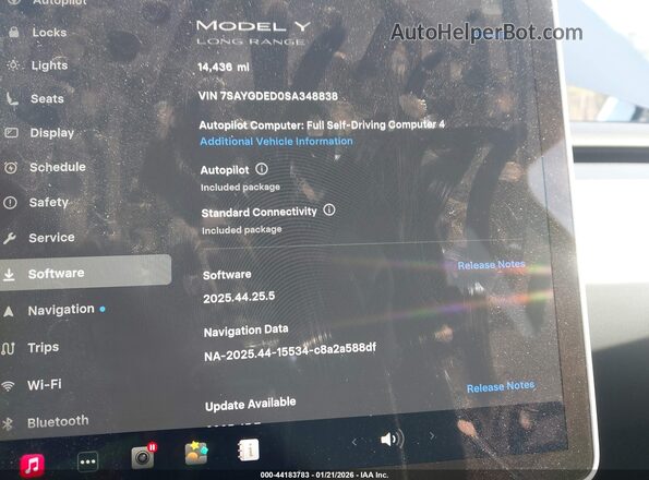 7SAYGDED0SA348838 2025 TESLA MODEL Y Gray 