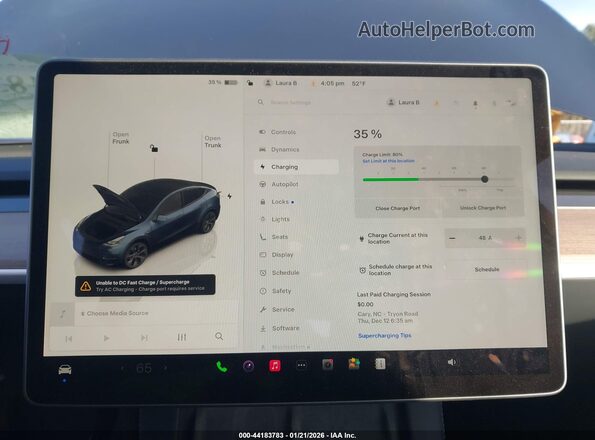 7SAYGDED0SA348838 2025 TESLA MODEL Y Gray 