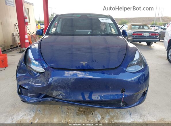 7SAYGDED1SF227982 2025 TESLA MODEL Y Синий Вид панели приборов
