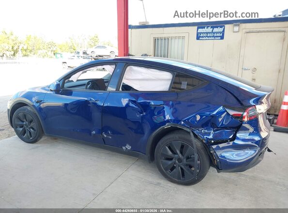 7SAYGDED1SF227982 2025 TESLA MODEL Y Синий Вид задней части салона