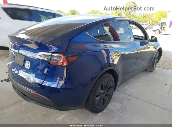 7SAYGDED1SF227982 2025 TESLA MODEL Y Синий Задняя правая четверть