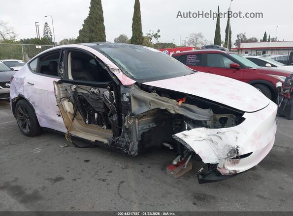 7SAYGDED5SF249158 2025 TESLA MODEL Y Pink Սալոնի հետևի տեսք
