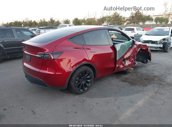 7SAYGDED6RF129542 2024 TESLA MODEL Y Burgundy Հետևի աջ