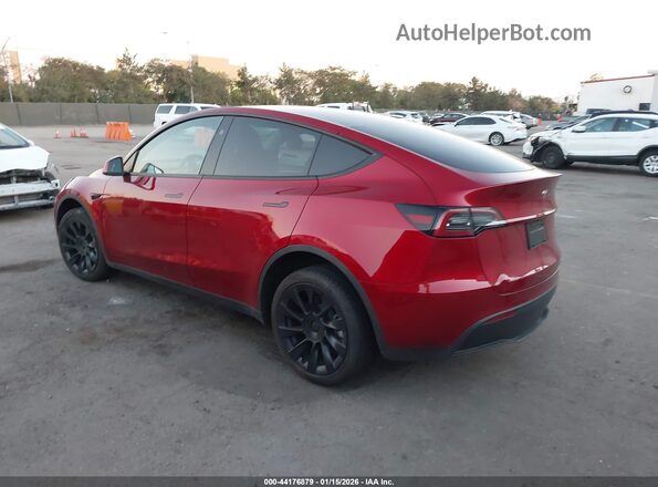 7SAYGDED6RF129542 2024 TESLA MODEL Y Burgundy Հետևի ձախ
