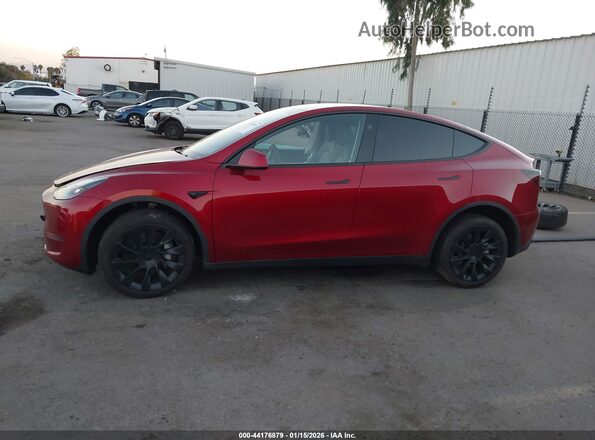 7SAYGDED6RF129542 2024 TESLA MODEL Y Burgundy Սալոնի 360 աստիճան տեսք