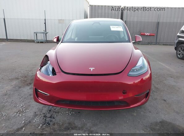 7SAYGDED6RF129542 2024 TESLA MODEL Y Burgundy Սարքավորումների վահանակի տեսք