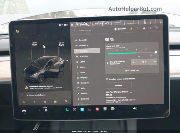 7SAYGDED8SA375060 2025 TESLA MODEL Y Black 