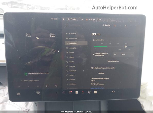 7SAYGDEE1NA007512 2022 TESLA MODEL Y Black 