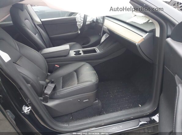 7SAYGDEE1NA007512 2022 TESLA MODEL Y Black წინა სალონის ხედი