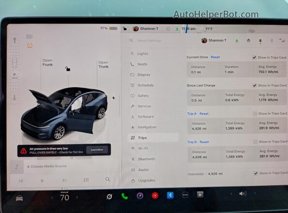 7SAYGDEE1TA465788 2026 TESLA MODEL Gray Vista del cuadro de instrumentos