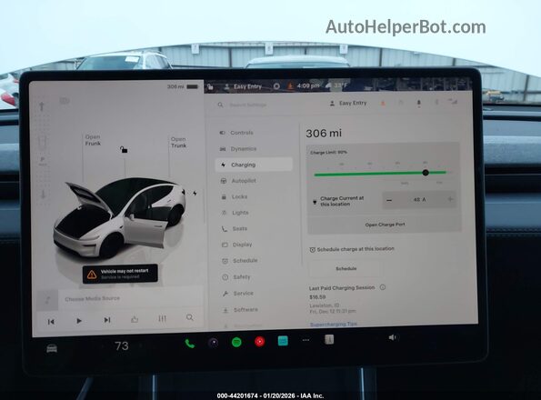 7SAYGDEE1TF440506 2026 TESLA MODEL Y White 