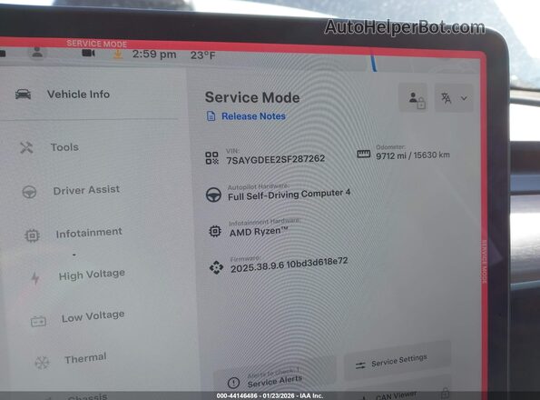 7SAYGDEE2SF287262 2025 TESLA MODEL Y Gray 