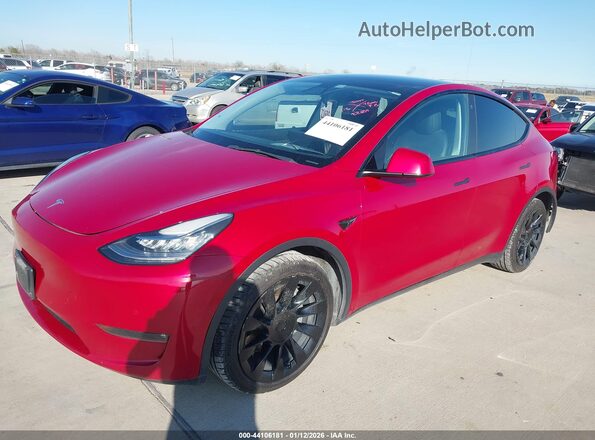7SAYGDEE3NF386239 2022 TESLA MODEL Y Red Front left
