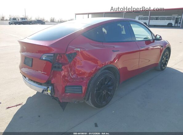 7SAYGDEE3NF386239 2022 TESLA MODEL Y Red Rear right