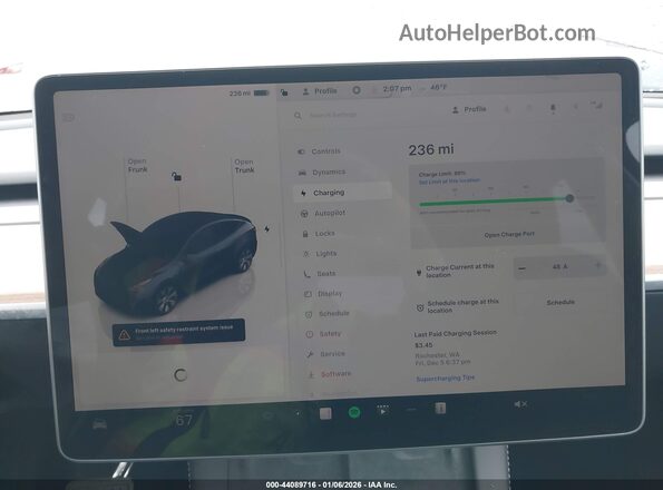 7SAYGDEE3RF064576 2024 TESLA MODEL Y Gray 