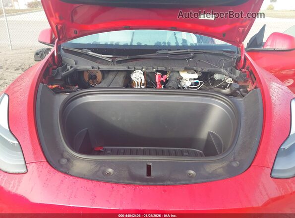 7SAYGDEE4PF745231 2023 TESLA MODEL Y Red Հետևի տեսք