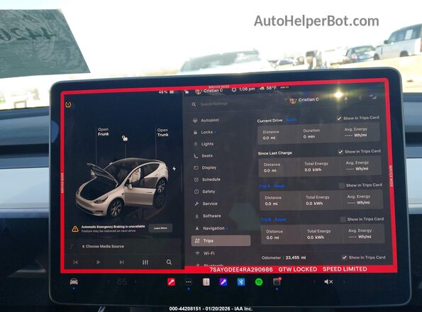 7SAYGDEE4RA290686 2024 TESLA MODEL Y White 