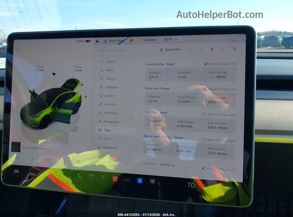 7SAYGDEE6NA019607 2022 TESLA MODEL Y Dark Blue უკანა სავარძლების ხედი