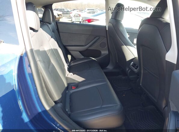 7SAYGDEE6NA019607 2022 TESLA MODEL Y Dark Blue VIN კოდის სტიკერის ხედი