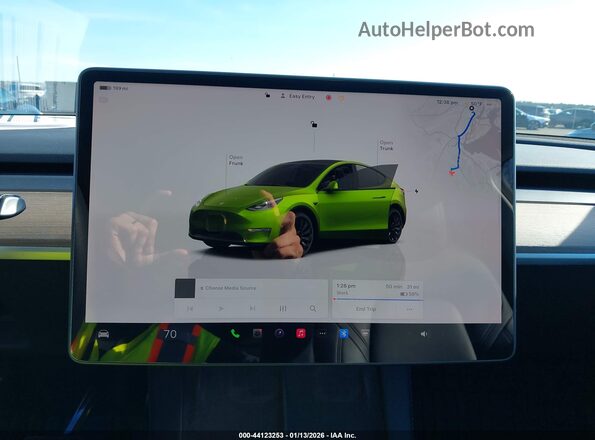 7SAYGDEE6NA019607 2022 TESLA MODEL Y Dark Blue 