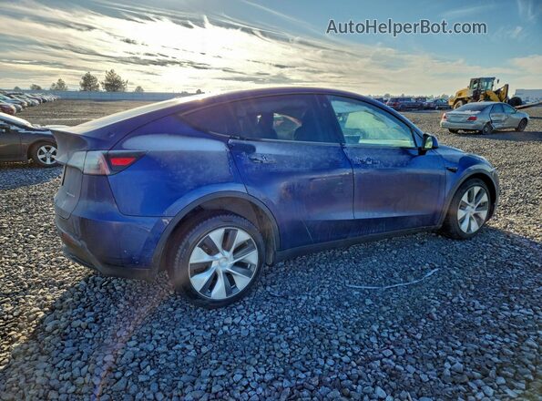 7SAYGDEE6NF576035 2022 TESLA MODEL Blue Rear right
