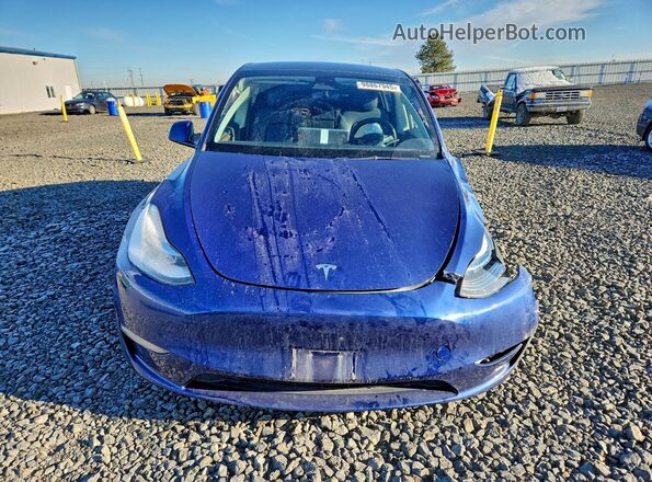 7SAYGDEE6NF576035 2022 TESLA MODEL Blue Front view