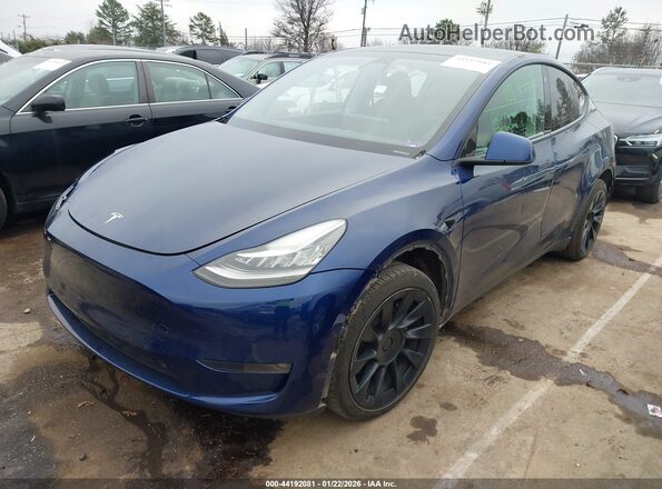7SAYGDEEXNF574398 2022 TESLA MODEL Y Blue Front left
