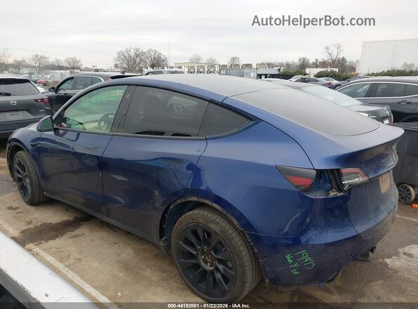 7SAYGDEEXNF574398 2022 TESLA MODEL Y Blue 