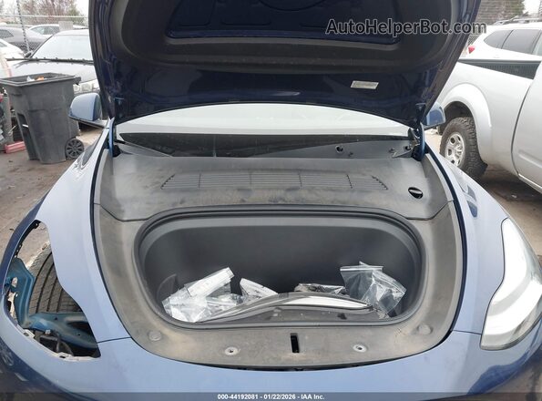 7SAYGDEEXNF574398 2022 TESLA MODEL Y Blue Rear view