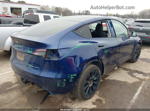 7SAYGDEEXNF574398 2022 TESLA MODEL Y Blue Rear right