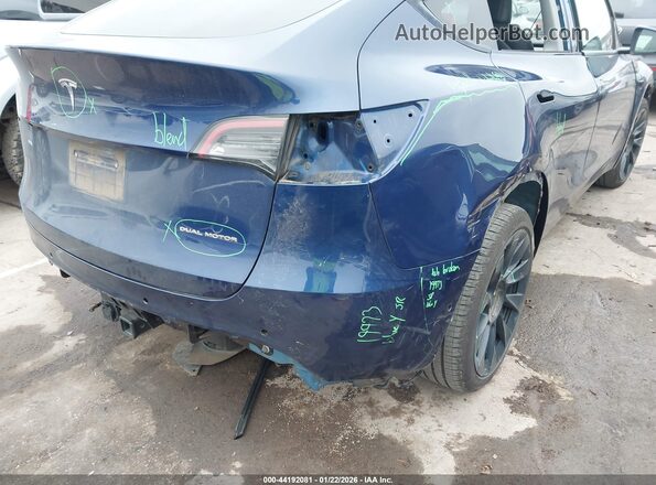 7SAYGDEEXNF574398 2022 TESLA MODEL Y Blue 