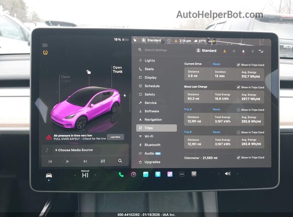 7SAYGDEEXSF288627 2025 TESLA MODEL Y Серый 