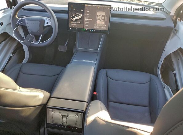 7SAYGDEEXTF377485 2026 TESLA MODEL White Vista del cuadro de instrumentos