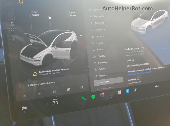 7SAYGDEEXTF377485 2026 TESLA MODEL White Vista de los asientos traseros