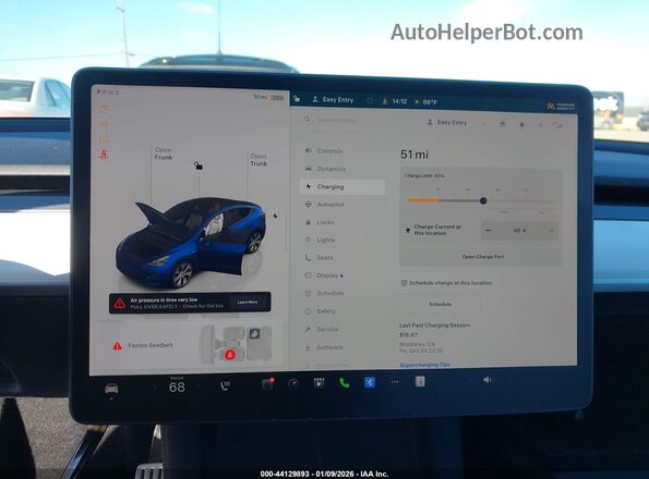 7SAYGDEF7NF459170 2022 TESLA MODEL Y Gray 